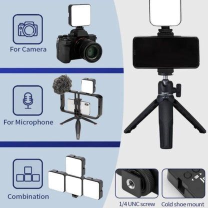 JMARY FM-69RGB Portable Mini RGB Video Light Camera Light Photography Lighting Lamp, FM-69RGB