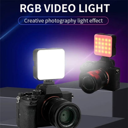 JMARY FM-69RGB Portable Mini RGB Video Light Camera Light Photography Lighting Lamp, FM-69RGB