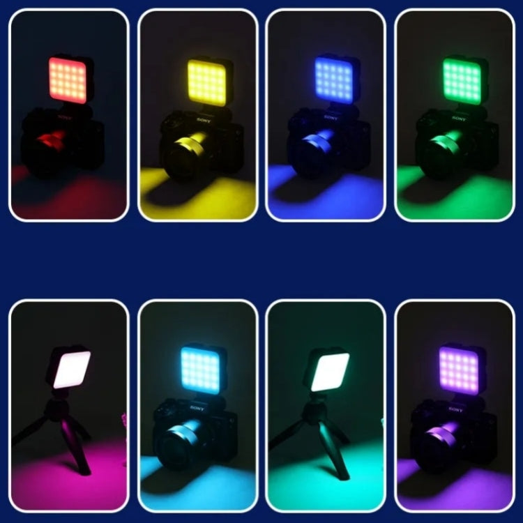 JMARY FM-69RGB Portable Mini RGB Video Light Camera Light Photography Lighting Lamp, FM-69RGB
