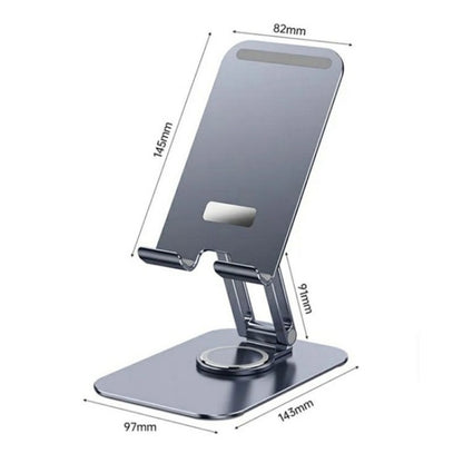JMARY MK-61 Rotatable Cellphone Tablet Holder Aluminum Alloy Desktop Phone Stand, MK61