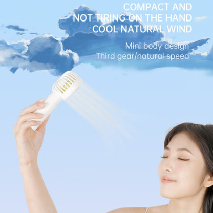 F10 3 Wind Speed Rechargeable Summer Cooling Fan Mini Handheld Fan Cooler, F10 (Black), F10 (Blue), F10 (White)