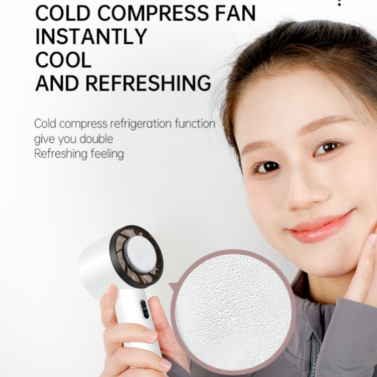 WX-625 Cold Compress Function Portable Mini Summer Fan Handheld Cooling Fan, WX-625 (Baby Blue), WX-625 (Light Purple), WX-625 (White)