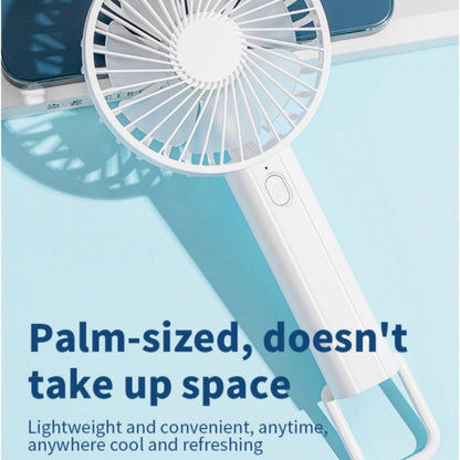 F35 With Hanging Hole Rechargeable Cooling Fan Powerful Handheld Fan 1200mAh Desk Fan, F35 (Baby Blue), F35 (Pink), F35 (White)