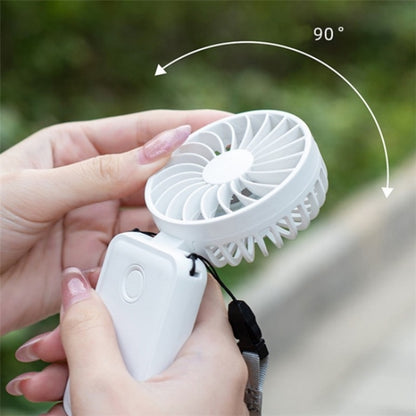 F458 With Neck Rope Summer 3 Speeds Adjustable Foldable Mini Handheld Fan, F458 (Orange), F458 (Purple), F458 (White)
