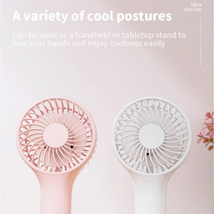 S13 Portable Summer Cooling Fan Hanging Buckle Mini 3 Wind Speed Handheld Fan, S13 (Baby Blue), S13 (Pink), S13 (White)