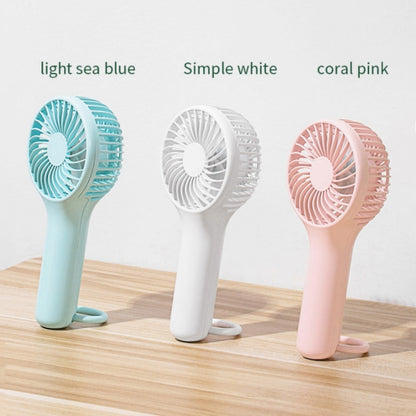 S13 Portable Summer Cooling Fan Hanging Buckle Mini 3 Wind Speed Handheld Fan, S13 (Baby Blue), S13 (Pink), S13 (White)