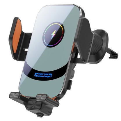 X16 Car Smart Sensor Phone Holder Magnetic Phone Mount Automatic Wireless Charger, X16 (Tarnish), X16 (Silver)