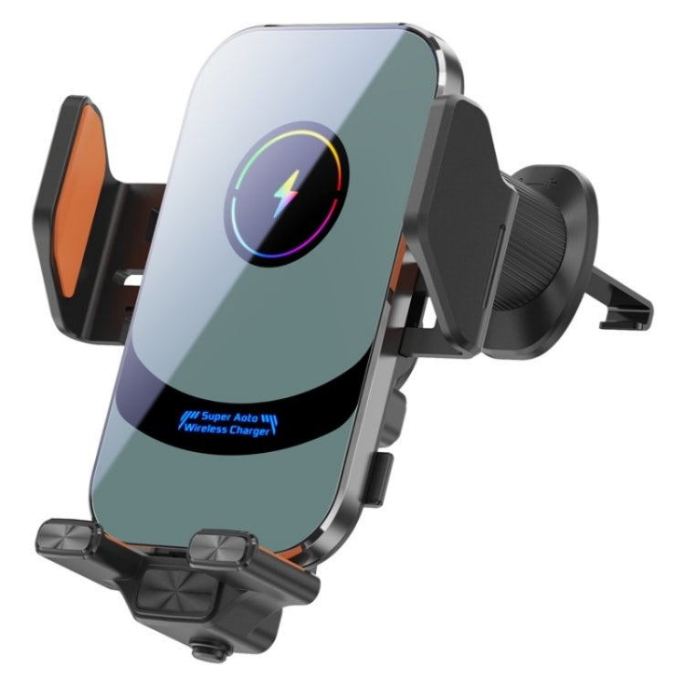 X16 Car Smart Sensor Phone Holder Magnetic Phone Mount Automatic Wireless Charger, X16 (Tarnish), X16 (Silver)