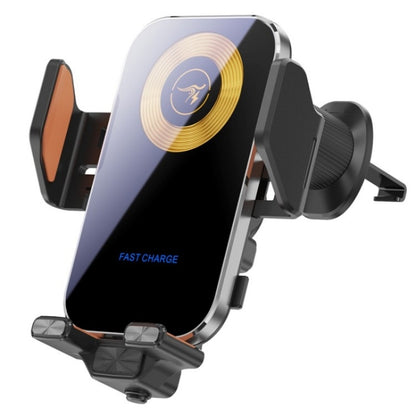 X15 Wireless Charger Mobile Phone Bracket Car Air Vent Cell Phone Mount Holder, X15 (Silver), X15 (Black)