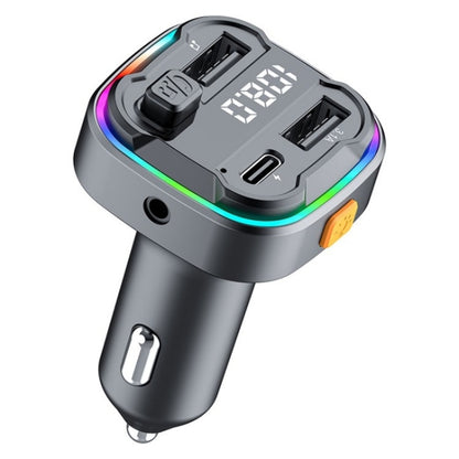 C3 Dual USB Car Charger Bluetooth Hands-free Call Adapter FM Transmitter Car MP3 Music Player, C3