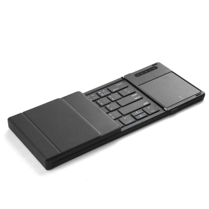 B077T With Touchpad Foldable PU Leather Wireless Bluetooth Keyboard, B077T