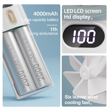 FC1 100 Wind Speed Levels Summer Cooler Desktop Fan Turbine Handheld Fan, FC1 (Black), FC1 (White)