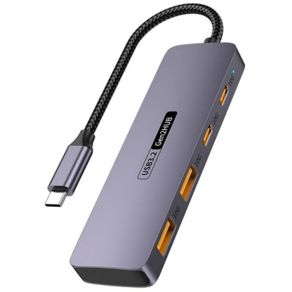 T-508 4-in-1 Type-C Docking Station USB 3.2 Hub Notebook Tablet Smartphone Splitter Converter, T-508