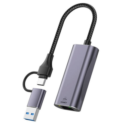 T30B USB / Type-C to Gigabit Hub Adapter for Laptop Tablet PC Phones Docking Station, T30B
