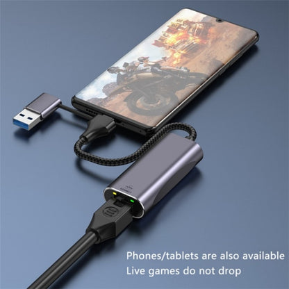 T30B USB / Type-C to Gigabit Hub Adapter for Laptop Tablet PC Phones Docking Station, T30B