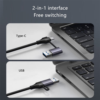 T513 USB-A / Type-C to USB3.0 x 3 + USB-C + Gigabit Laptop Adapter Docking Station, T513