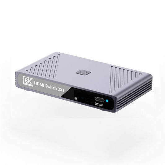 Q803 For TV / Monitor / Camera 8K HDMI 3-in-1-out Switch Converter with USB-C 5V Port, Q803