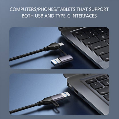 T203 USB + Type-C 3.0 Converter Hub 5Gbps USB 3.0 Data Transfer Adapter for Laptop / Tablet PC, T203