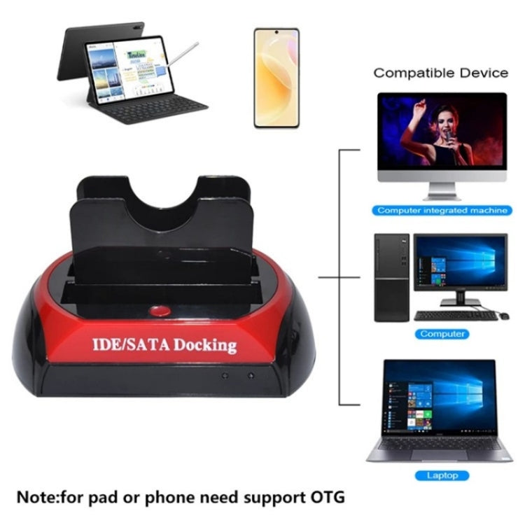 575D USB Hard Disk Holder Laptop Mobile Hard Disk Box 2.5 / 3.5inch SATA IDE HDD Base, US Plug, UK Plug, EU Plug, AU Plug