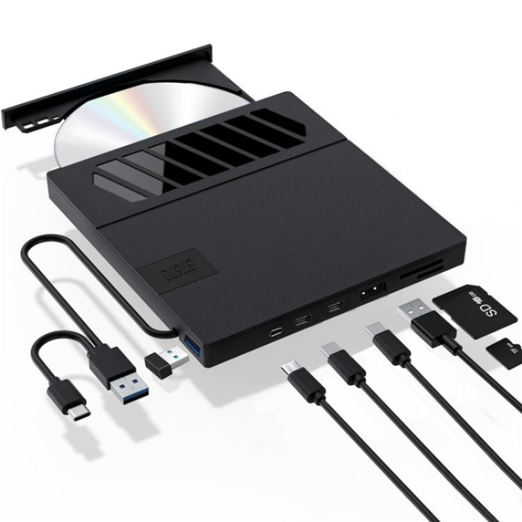 BT670 With SD TF Card Slot Multi-Function External Optical Drive DVD Burner Writer, BT670