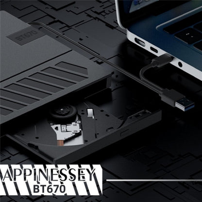 BT670 With SD TF Card Slot Multi-Function External Optical Drive DVD Burner Writer, BT670