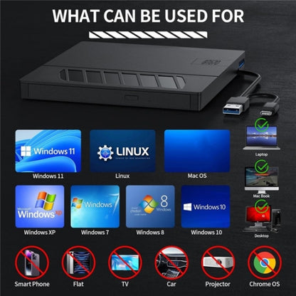 BT670 With SD TF Card Slot Multi-Function External Optical Drive DVD Burner Writer, BT670