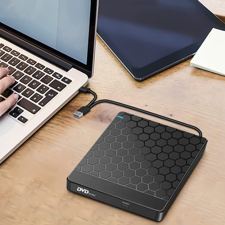 042  Football Pattern USB3.0 / Type-C Computer Laptop External Optical Drive Burner DVD Burner, 042