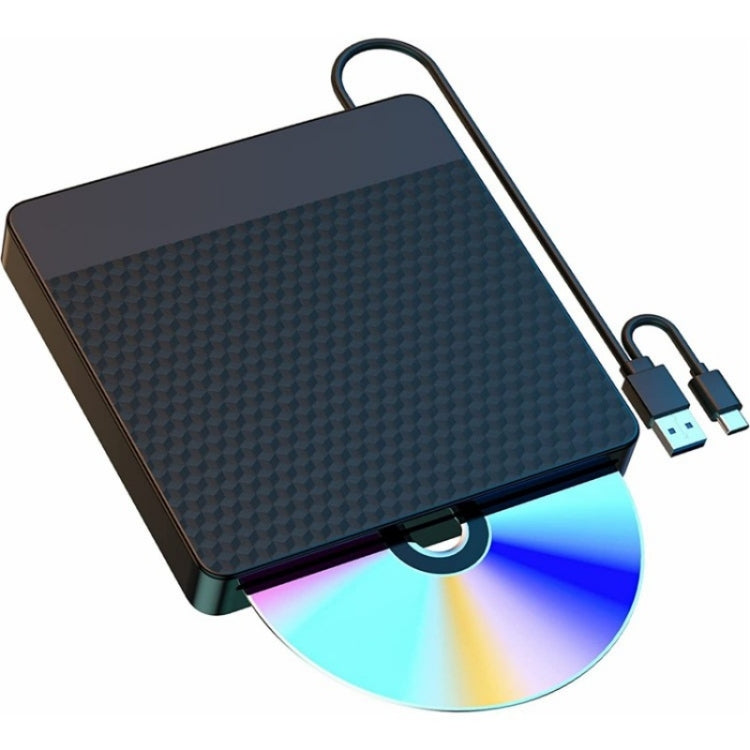 X001 USB 3.0+Type-C Disc Player External Optical Drive CD / DVD Burner Reader, X001
