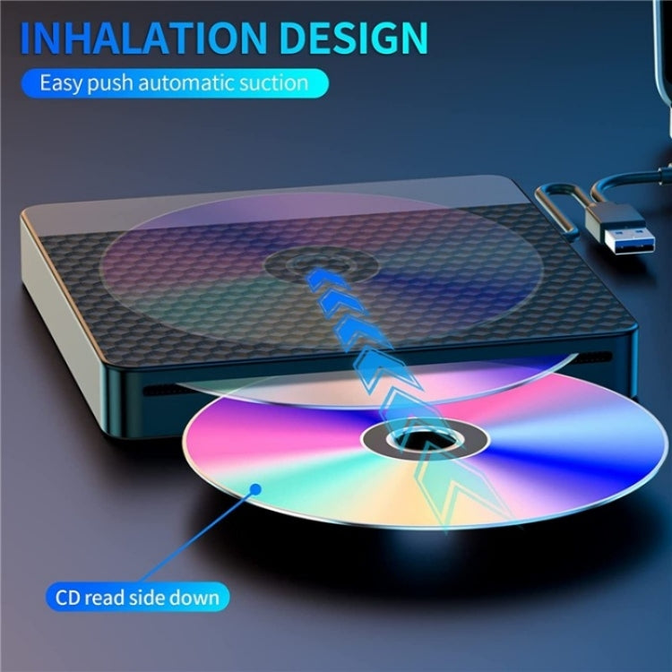 X001 USB 3.0+Type-C Disc Player External Optical Drive CD / DVD Burner Reader, X001
