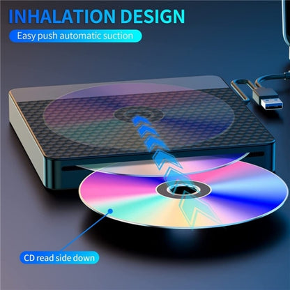 X001 USB 3.0+Type-C Disc Player External Optical Drive CD / DVD Burner Reader, X001
