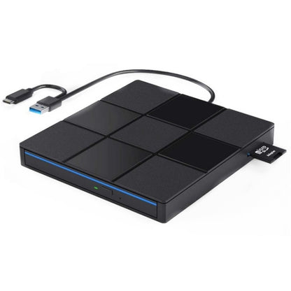 009 With USB Port for Laptop Computer External DVD Drive USB 3.0+Typle-C Adapter, 009