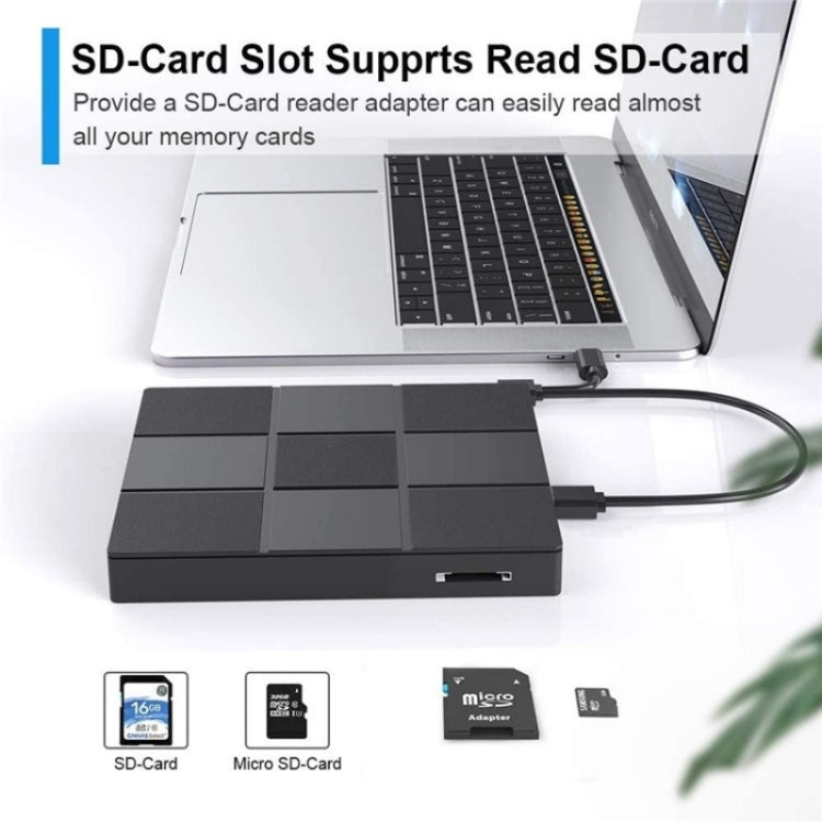 009 With USB Port for Laptop Computer External DVD Drive USB 3.0+Typle-C Adapter, 009