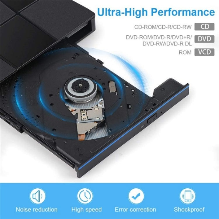 009 With USB Port for Laptop Computer External DVD Drive USB 3.0+Typle-C Adapter, 009
