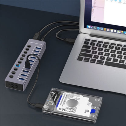 U310 10-in-1 USB 3.0 Extension HUB USB Power Charging Station with Individual Switch, U310