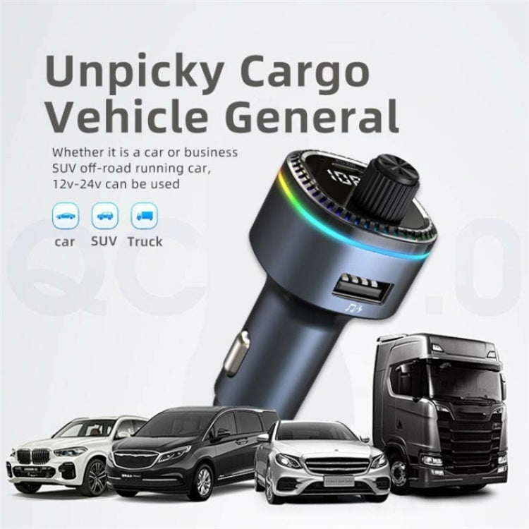 C58 Car MP3 Music Player Type-C + USB Car Charger Bluetooth Adapter FM Transmitter, C58