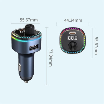 C58 Car MP3 Music Player Type-C + USB Car Charger Bluetooth Adapter FM Transmitter, C58