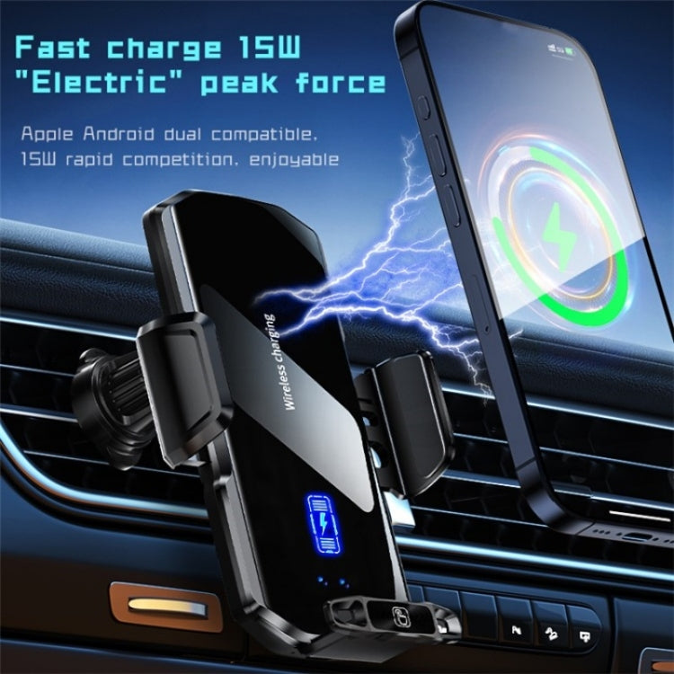 SD11 Car Mount Air Vent Phone Holder 15W Fast Charging Car Wireless Charger, SD11