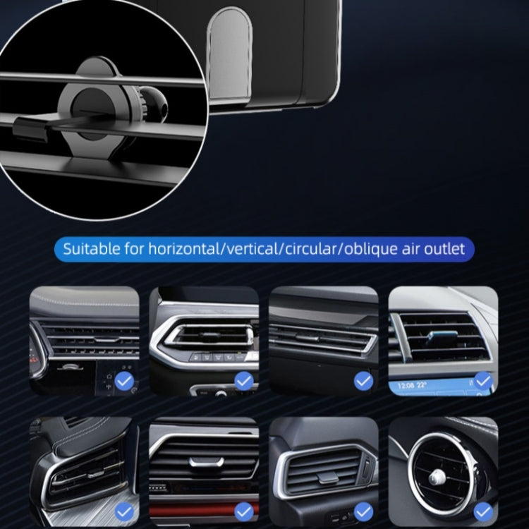 C1 Car Wireless 66W Fast Charger Phone Holder Infrared Sensor Punk Style, C1 Black, C1 Silver