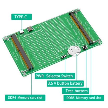 YNS-03 DDR4 / DDR5 2-in-1 Memory Tester Memory Test Card Notebook Memory Stick Tester, YNS-03