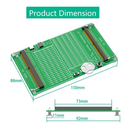 YNS-03 DDR4 / DDR5 2-in-1 Memory Tester Memory Test Card Notebook Memory Stick Tester, YNS-03
