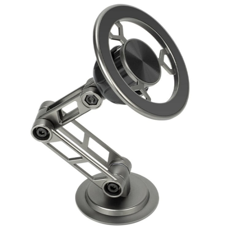 G188 Aluminum Alloy Adjustable Cellphone Stand Car Dashboard Magnetic Phone Holder, G188 Gold, G188 Grey, G188 Silver