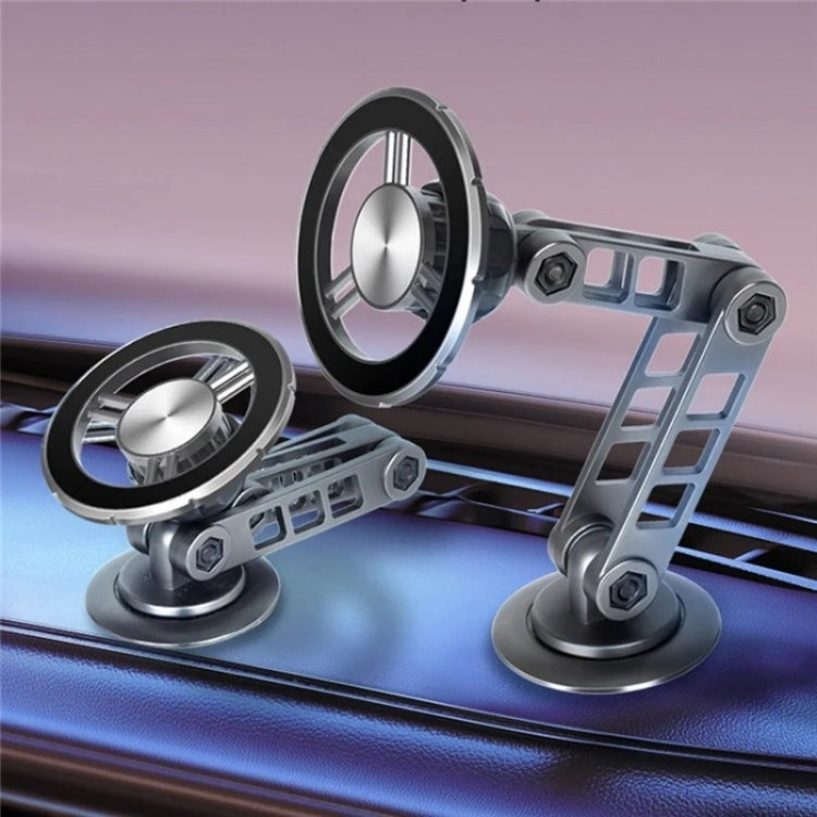 G198 Adjustable Robotic Arm Cellphone Stand Car Dashboard Windshield Magnetic Phone Holder, G198 Grey, G198 Silver