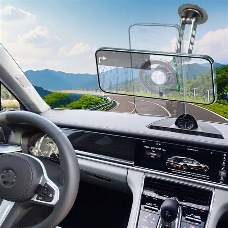 G198 Adjustable Robotic Arm Cellphone Stand Car Dashboard Windshield Magnetic Phone Holder, G198 Grey, G198 Silver