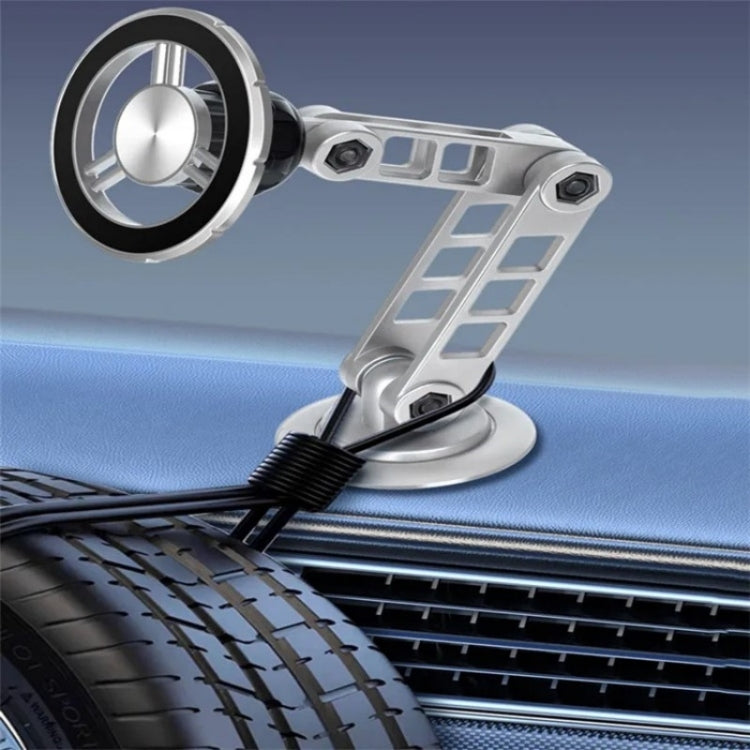 G198 Adjustable Robotic Arm Cellphone Stand Car Dashboard Windshield Magnetic Phone Holder, G198 Grey, G198 Silver