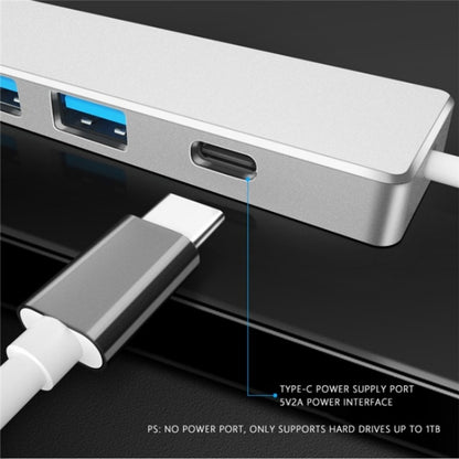 ADS-301A USB 3.0 to Type-C + USB 3.0 / 2.0 4-Ports Hub Laptop Expander, ADS-301A