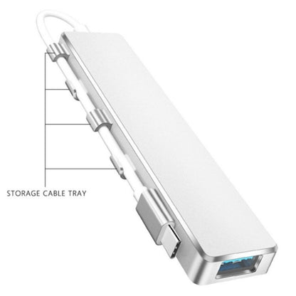 ADS-301C USB-C / Type-C to USB-C + USB 3.0 + 3 x USB 2.0 Expander HUB, ADS-301C(Grey), ADS-301C(Silver)