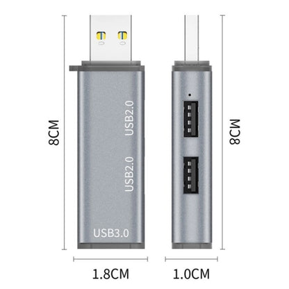 ADS-302A 3 in 1 USB to USB 3.0 / 2.0 Hub Expansion Station USB Adapter