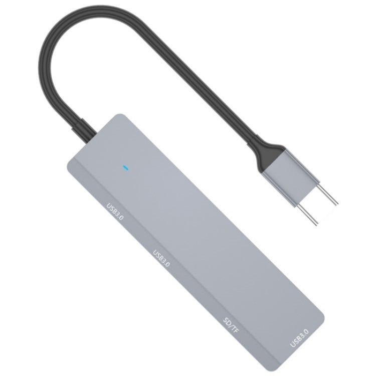 ADS-310C HUB Expansion Converter USB-C / Type-C to 3 x USB 3.0 + 2 x Card Reader Slots, ADS-310C(Grey)