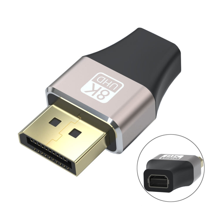 JUNSUNMAY 8K 60Hz Male Displayport to Female Mini Displayport Adapter DP Converter, Displayport to Female Mini Displayport Adapter DP