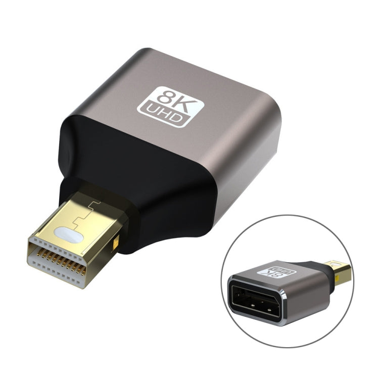 JUNSUNMAY 8K 60Hz Male Mini Displayport to Female Displayport Adapter DP Converter, Displayport to Female Displayport Adapter DP